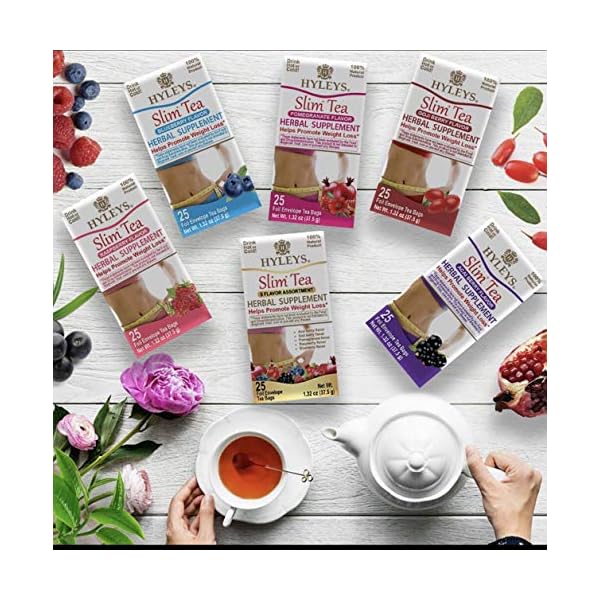Hyleys-Slim-Tea-Goji-Berry-Flavor-Weight-Loss-Herbal-Supplement-Cleanse-and-Detox-25-Tea-Bags-1-Pack Hyleys Slim Tea Goji Berry Flavor - Weight Loss Herbal Supplement Cleanse and Detox - 25 Tea Bags (1 Pack)