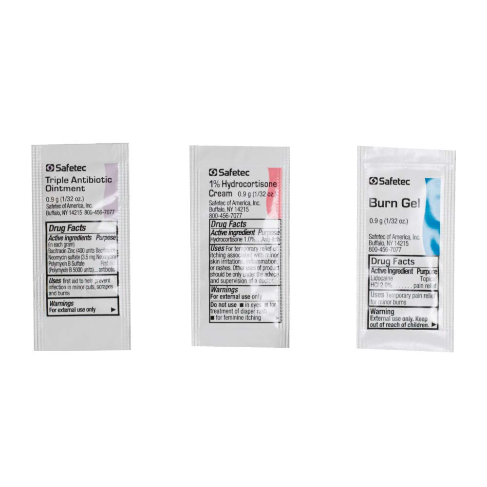Buy Safetec Burn Gel Triple Antibiotic Ointment Hydrocortisone 1, 50x