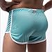 Mens Mesh Booty Shorts Quick Dry Breathable Running Shorts Casual Hollow Out Beach Shorts 2025 Summer Fashion Light Blue