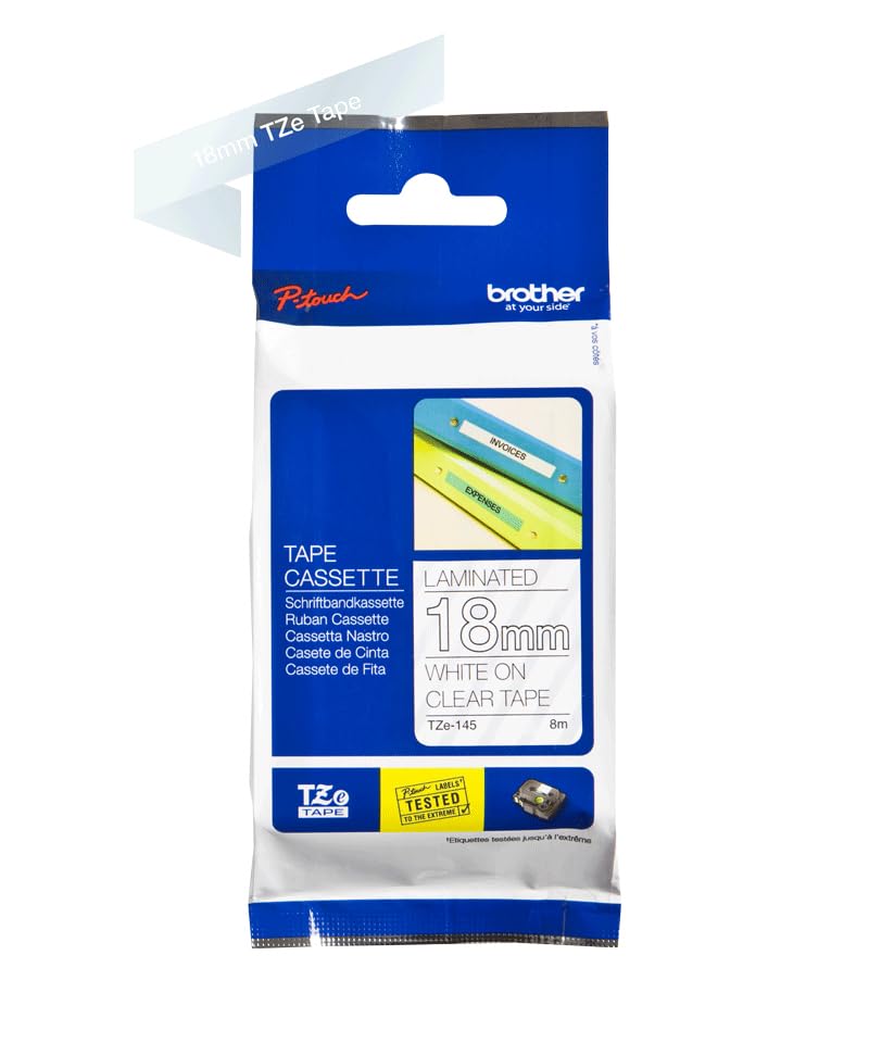 てぇて Amazon.com: Brother TZe-145 Labelling Tape Cassette, White on