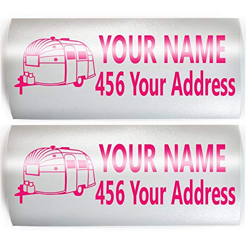 MAILBOX Airstream Set of 2 Decals Add Your CUSTOM ADDRESS