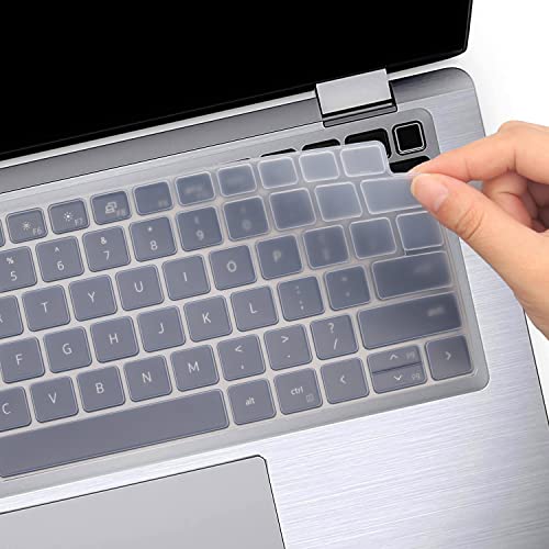 Image of Keyboard Cover for Dell Latitude 14 inch 7410 7420 7430 7440 7450, Latitude 5440 5430 5431 5420 3440 14 inch, Latitude 7520 15.6 inch Dell Latitude 9000 9510 9520 9420 9430 Keyboard Protective Cover-Clear
