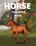 horse coloring book: riding freedom to your creativity-color, draw and use many colors for mandala horse pages !
