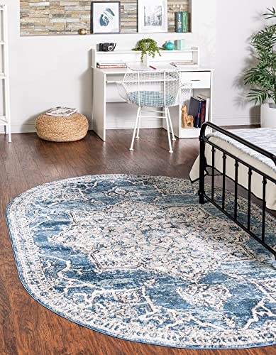 Unique Loom Nyla Collection Area Rug - Smile (6' 1"