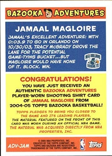 Miniatura 2 de 2004-05 Bazooka Adventures #JM Jamaal Magloire A NBA Basketball Trading Card