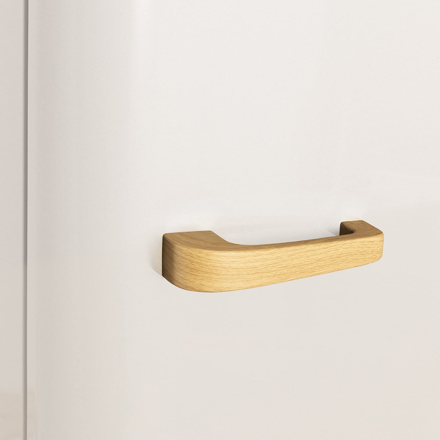 CREATE / RETRO FRIDGE 150 WOOD/Frigorífico blanco roto maneta madera con congelador 281L / 102W. bajo consumo. diseño vintage. 150cm. 3 estantes. regulador temperatura. botellero. 60x60x150cm — view 4