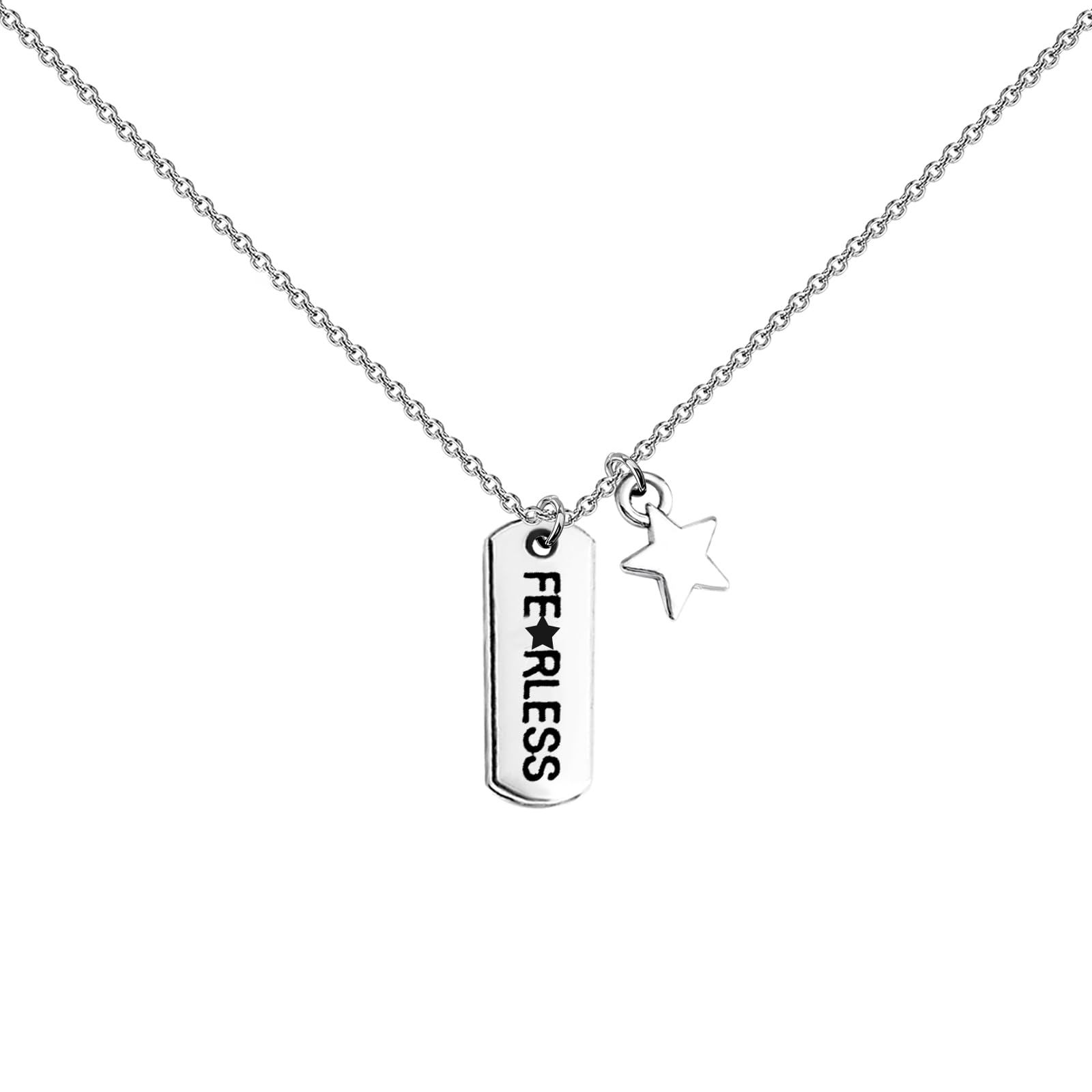 No Fear Necklace Singer Inspired Gift Fearlessness Gift No Fear Jewelry Religious Gifts