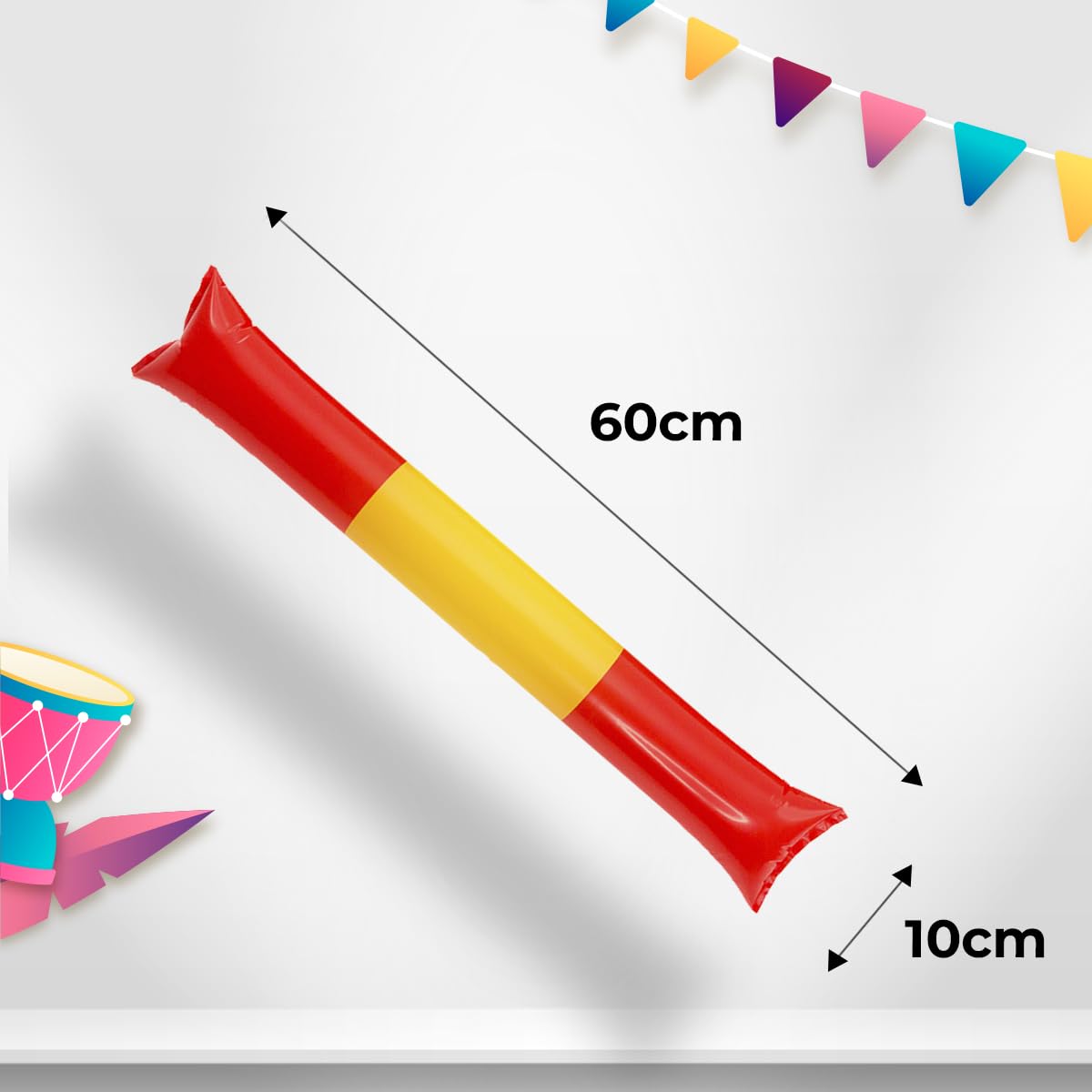 FUN FAN LINE - Pack of Reusable Inflatable Clapping Sticks, Spain, 25 - Image 2