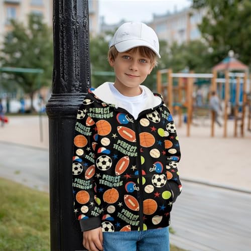 Rnyleeg Jacket for Boys Zip Up Hoodies Comfy Soft Long Cardigan Sweatshirt Tops Fall Clothes Outfits Winter Outwear S-XL3