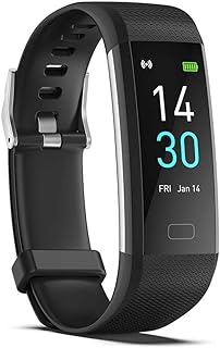 Mrisata Fitness Tracker Activity Watch Fitness Activity Watch with Heart Rate Monitor Waterproof Sleep Monitor Step Counter Health Activity Tracker Watch for Women Men (black)