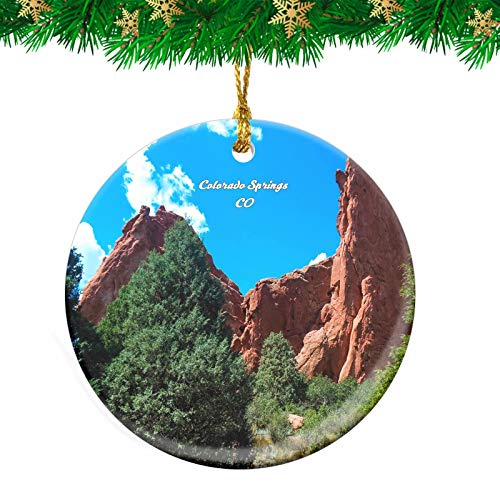 Weekino Colorado Springs Garden The Gods Colorado USA Christmas Ornament Travel Souvenir Personalized Christmas Tree Pendant Hanging Decoration