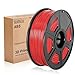 SUNLU 3D Printer Filament ABS , 1.75mm ABS 3D Printer Filament, 3D Printing Filament ABS for 3D Printer, 1kg, Red