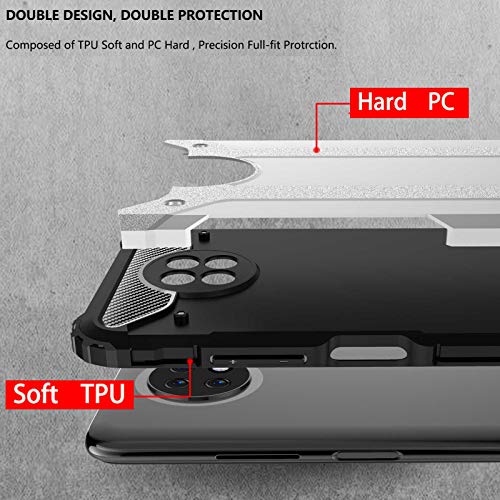 LEYAN Cover per Xiaomi Redmi Note 9T 5G, Hybrid