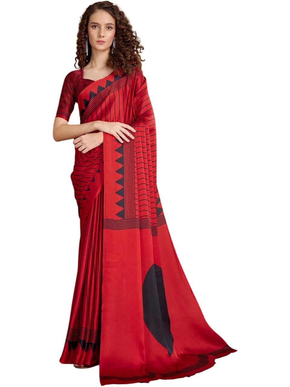 SHIRODHARI GAJI SOFT SILK PRINTED SAREE WITH UNSTICHED BLOUSE PIECE (RATAN_BLACK)-picture-32