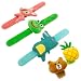 EQLEF Schiaffo Braccialetti Bambini Simpatici Cinturini per schiaffi Animali e Frutta per Borse da Festa, Kit di Cinturini Morbidi e Morbidi per Ragazze e Ragazzi (5 Pezzi)