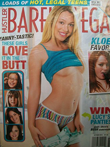 Hustler BARELY LEGAL Adult Magazine October 2014