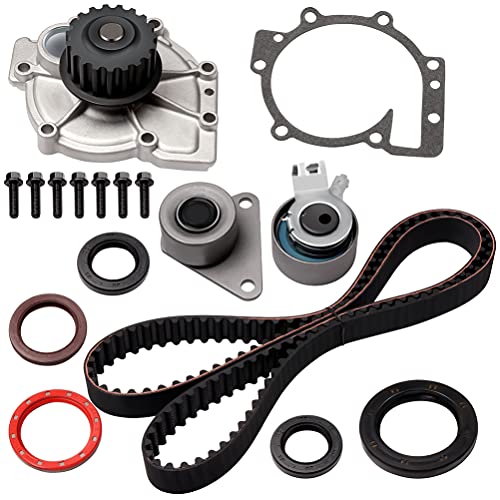 ECCPP Timing Belt Water Pump Kit Fits for 1998-2010 for Volvo C70 S40 S60 S70（To Engine Code:3188688）S80 V40 V70 XC70 XC90 1.9L 2.3L 2.4L 2.5L 3.2L To Engine Code:3188688