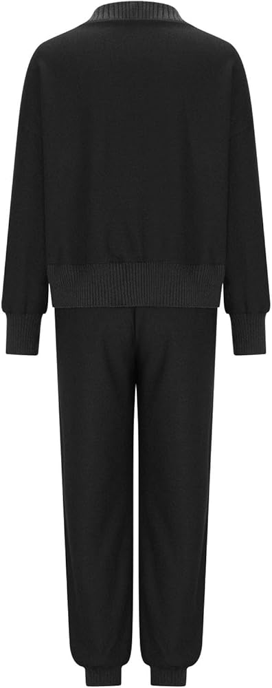 Amazon.com: Women's 2 Piece Outfits V Neck Button Down Cardigan