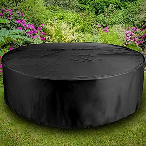 Funda redonda resistente a la intemperie y rayos UV para protector de silla de patio exterior 7