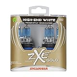 SYLVANIA - 9007 (HB5) SilverStar zXe GOLD High Performance Halogen Headlight Bulb - Bright White Light Output, Best HID Alternative, Xenon Charged Technology (Contains 2 Bulbs)