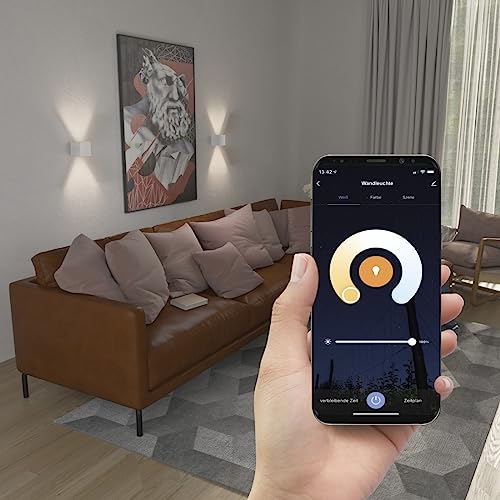 Applique murale LED connectée WiFi commande vocale Alexa Google Siri - 4