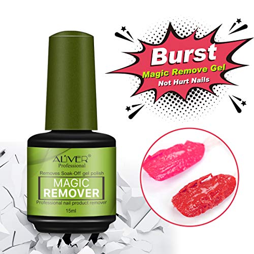 3pcs Magic Nail Polish Remover,Professional Removes Soak-Off Base Matte Top Coat Gel Polish in 3-5 Minutes, Nail Art Primer Lacquer Nails Salon No Hurt Your Nails - 15 ml - Thumbnail 4