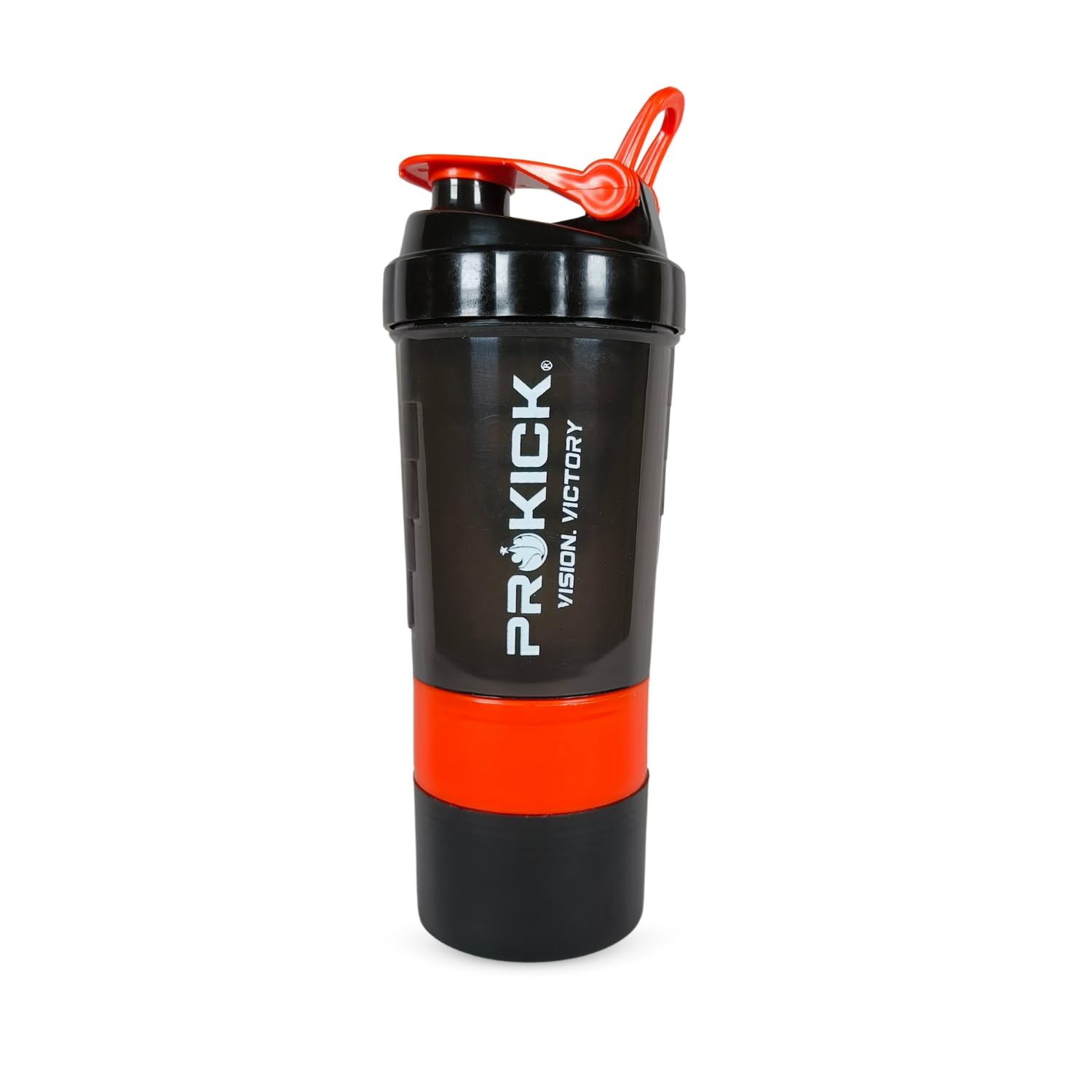 Prokick Spider Gym Shaker Bottle, Gym protein shaker for workout, Cyclone Shaker Bottle, Leakproof Bpa Free Shaker with 1 Storage Compartment, Spider - 600ml (Assorted Color)-image-20