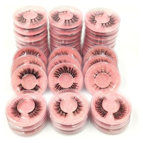 U-Hotmi Wholesale Fales Eyelashes, Mink Lashes Thick 5D Volume Natural Fake Lashes Pack(50 Pairs) Cover