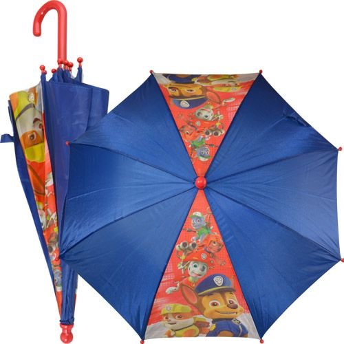 Parapluie Paw Patrol bleu avec poignée en J pour enfants