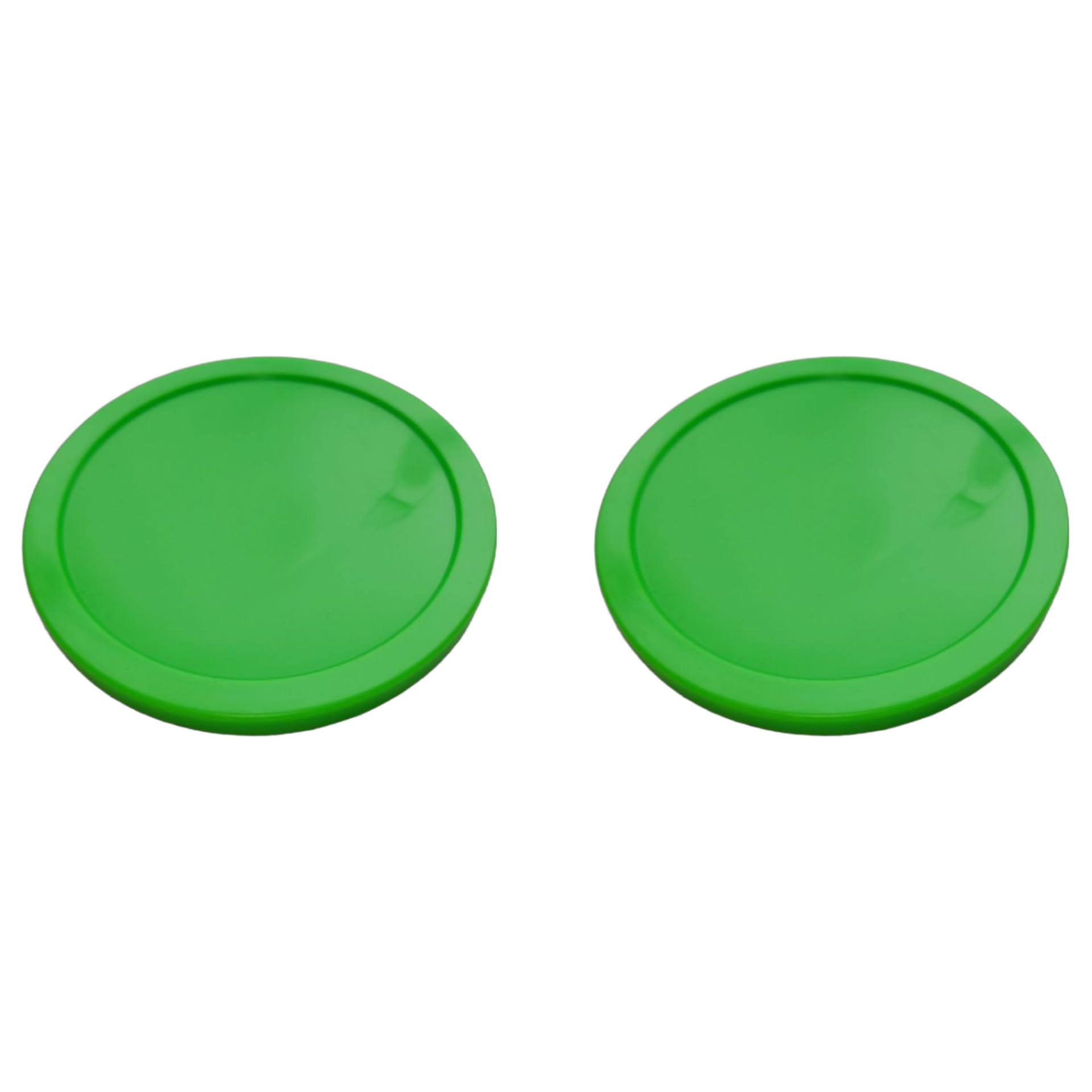 Fluorescent Air Hockey Pucks 3.25-Inch (82mm) – Set of 2 – 7mm Thick – High Visibility for Standard & Commercial Tables