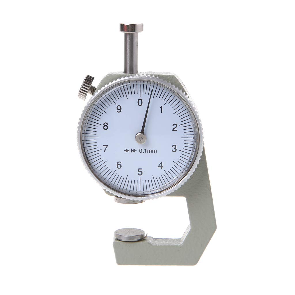 Dial Thickness Gauge 10 20 mm Pelle spessore carta metro tester precisione 0,1 mm