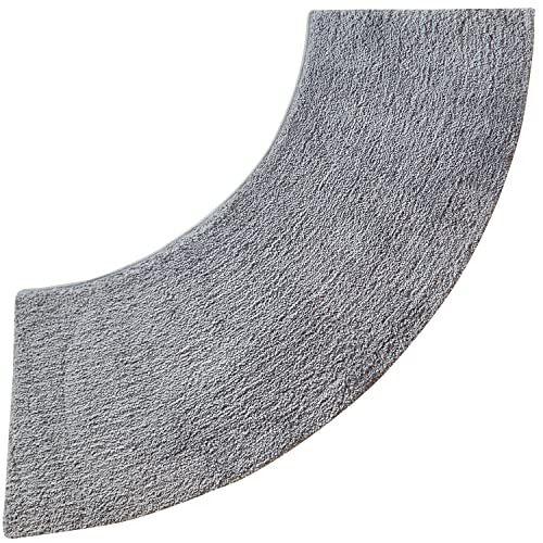 DFEO@MF Gebogene Duschmatte, 45x143cm Duschvorleger Runddusche, rutschfest...