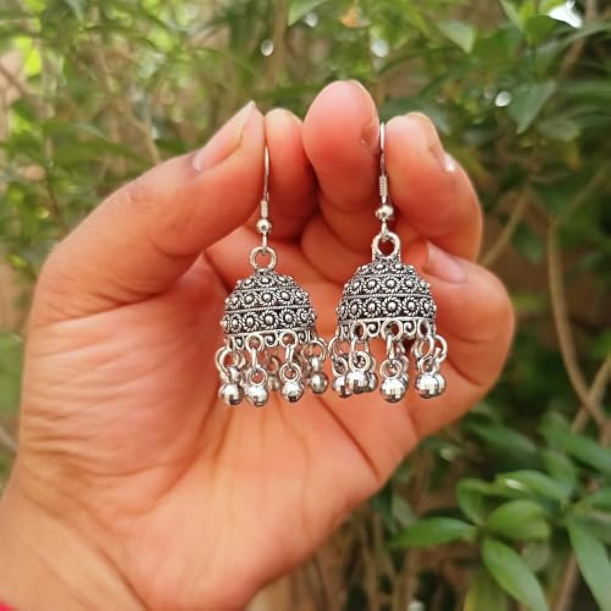 4pc Traditional Jhumka Earring Combo Set for Women