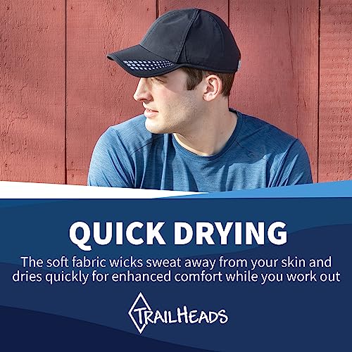 Image of TrailHeads Men's Running Hat with UV Protection | Quick Dry Sports Hats for Men | UPF 50 Hats | Summer Hats for Men