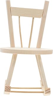 GARIOUANS 1 Juego Silla de Madera de Juguete sillas Mini decoración de casa de muñecas Sillita Muebles de casa de muñecas de Madera Mini Silla de casa Silla de Juguete Muebles de muñecas
