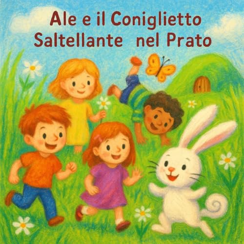 Page de couverture de Ale e il Coniglietto Saltellante nel Prato