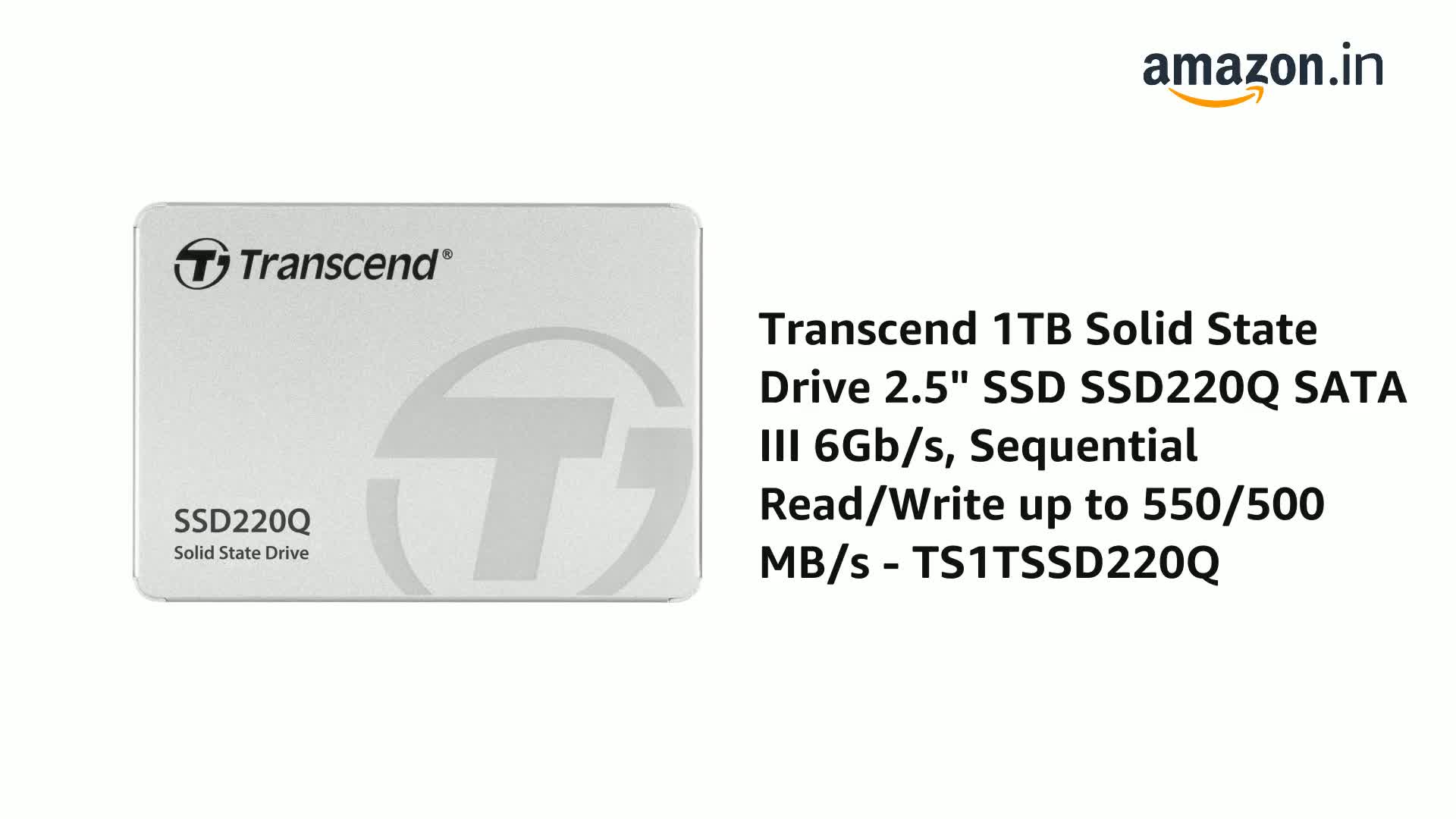 SSD 1TB 2.5インチ SATAIII TS1TSSD220Q Transcend 1TB 2.5インチ SATAIII SSD TS1TSSD220Qの販売商品