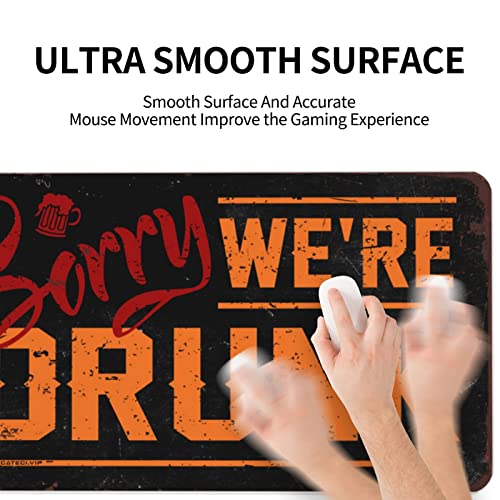 Tapis de souris de bureau Crazy Mouse Pad Sorry We're Drunk - 7