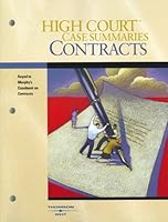 High Court Case Summaries on Contracts 0314159991 Book Cover