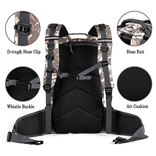 Gelindo Military Tactical Backpack, Hydration Backpack, Army Assault Pack Molle Bag for Outdoor Hiking Camping, 35L - Thumbnail 3