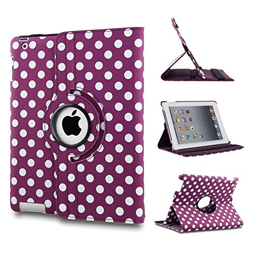 Rotante 360 custodia in pelle per Apple iPad 2 e 3...