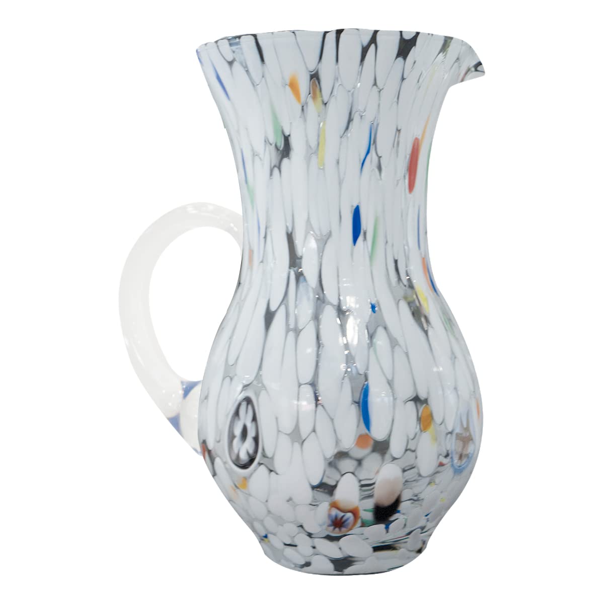 Gocce di Murano Jarra Buvette de 750 ml fabricada en Italia de vidrio soplado. Trabajados según la tradición de los artesanos de Murano, jarra de mesa elegante