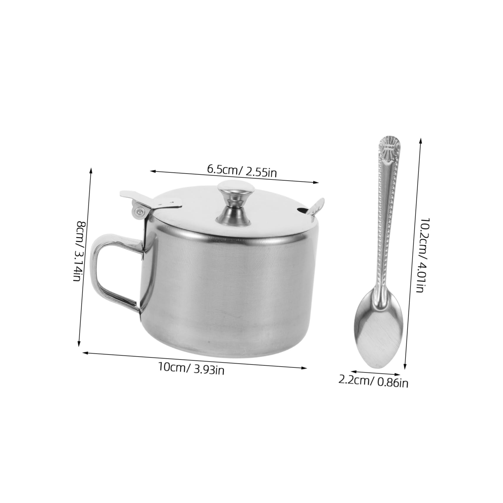 GALPADA Stainless Steel Seasoning Jar Set Container Spoon Spice Containers Spoon Easy to Use Condiment Jars