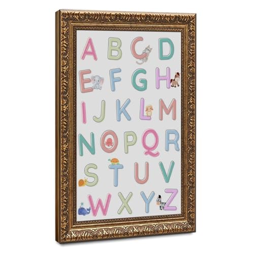 Toile alphabet chambre enfant décoration murale 30x45