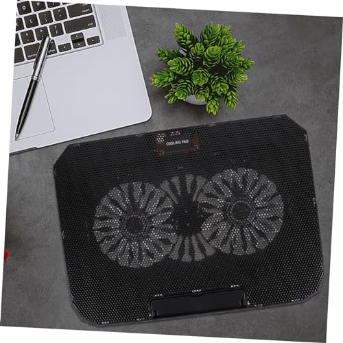Base refrigeradora para laptop ergonómica con ajuste de altura, material duradero, color negro, diseño práctico para gaming y trabajo miniatura 2