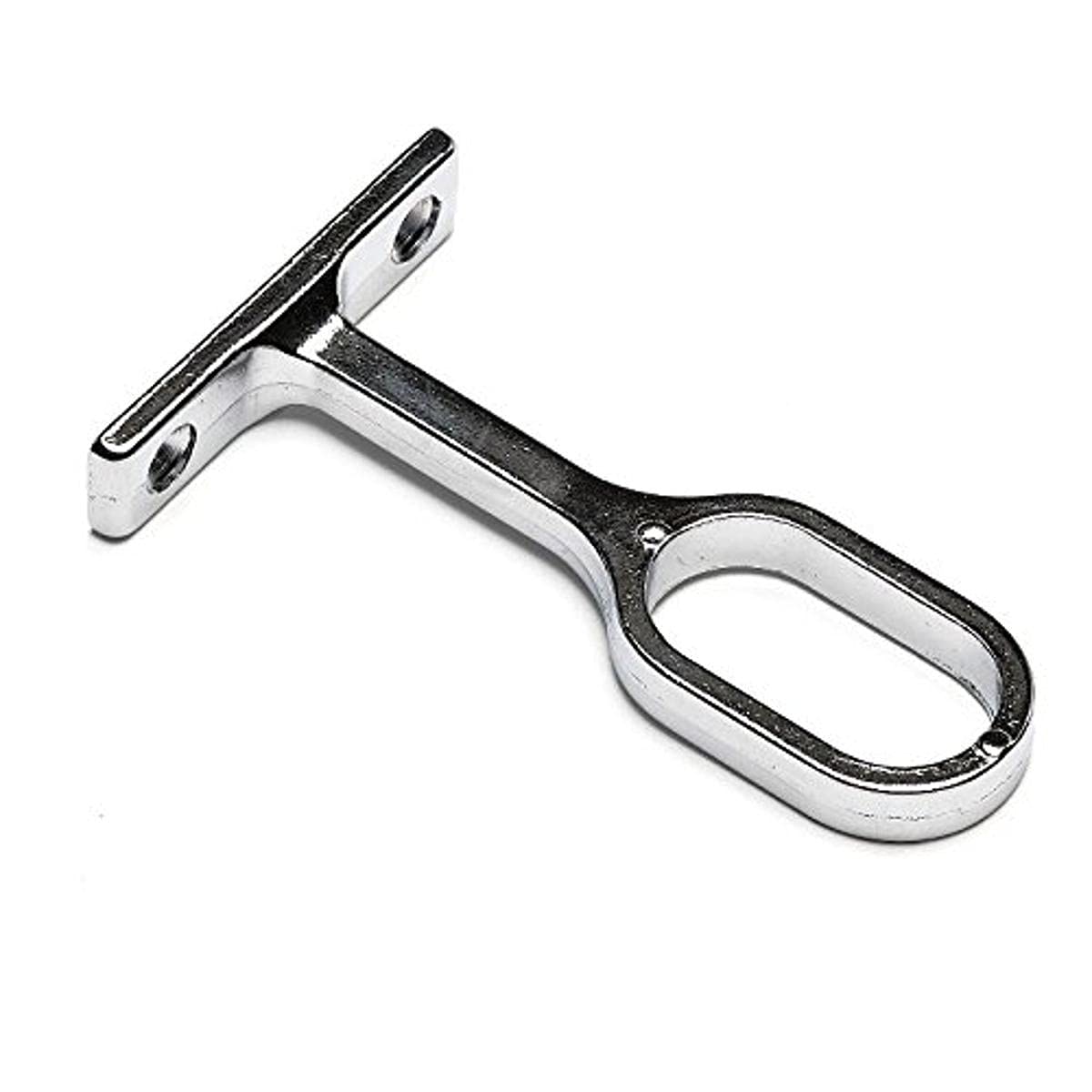 Merriway Chrome Bh04199 D Plated Centre Support For Oval Wardrobe Rail Rod