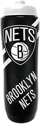 Party Animal NBA Brooklyn Nets - Botella de agua exprimible