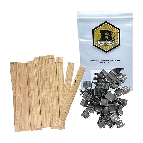 Beesworks Wooden Candle Wicks 100 pcs Cover
