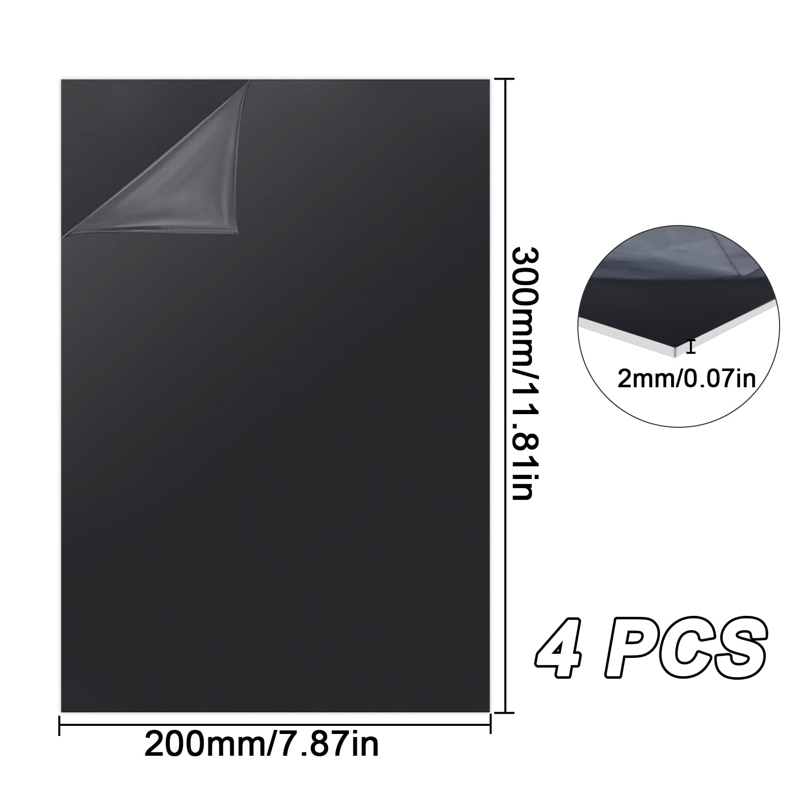 1 foglio di plastica in Teflon PTFE, dimensioni 100 x 200 mm, pannello in Teflon
