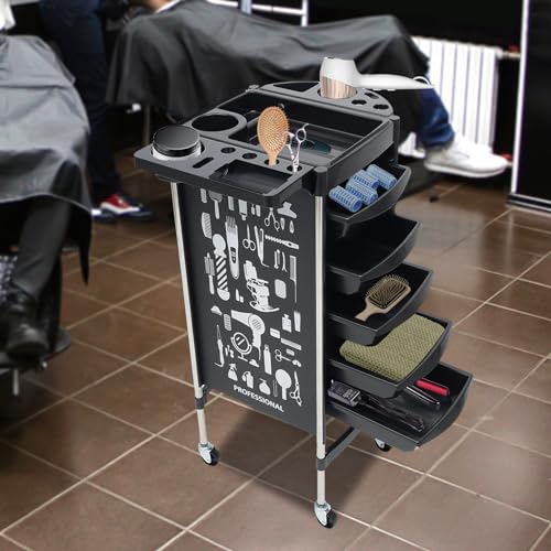 Meuble coiffure noir pour équiper votre espace de coiffure à domicile ou spa